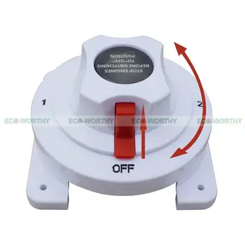 

New Circuit Breaker Reset Fuse Inverter Battery Selector Switch Replaces Guest 2111A 4 Position for RV Ship Caravan