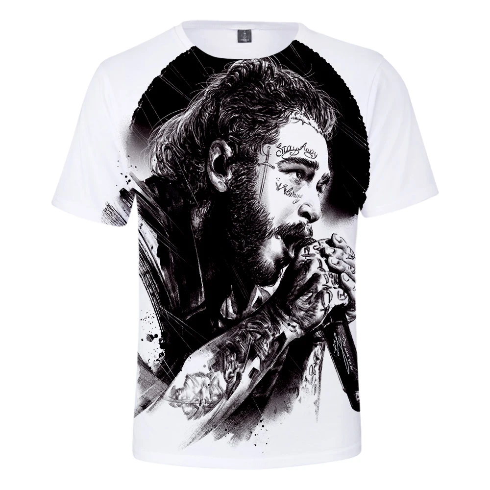 Модная мужская футболка с надписью Singer post malone модная летняя в стиле хип-хоп