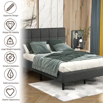 

bedroom furniture button tufted platform bed modern bed bedroom furniture fashion
