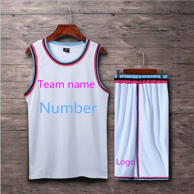 Пользовательские имя и номер сезон город издание Баскетбол Джерси Форма для взрослых Размер двойной карман игры Обучение форма тепла