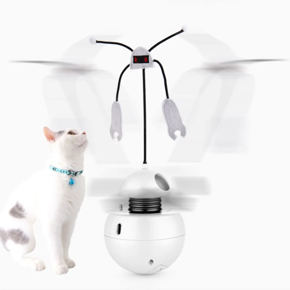 3 In 1 360 degrees Roatated Cat Electric Rolling Toy Robot Tumbler Laser Magic Ball Creative Toy Play Dolls