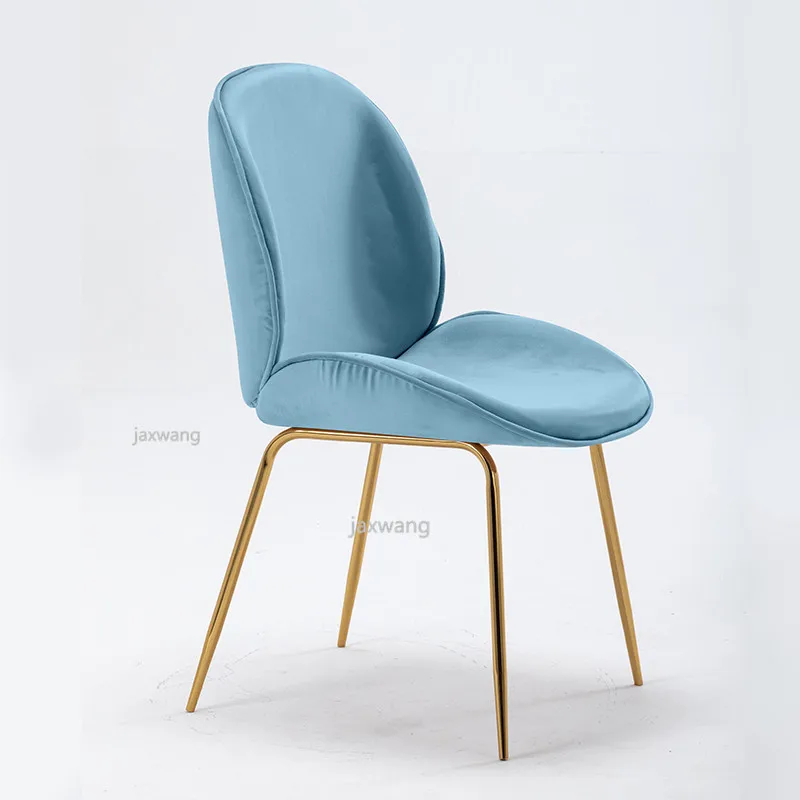 Современный дизайн, заказной обеденный стул, форма корпуса, Защита позвоночника, стулья для гостиной, кресло для отдыха, мебель для дома - Цвет: light blue