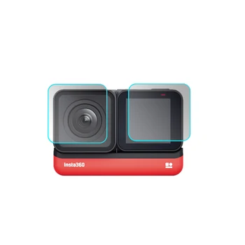 

For Insta360 ONE R 4K Tempered Glass 9H LCD Screen Protector+Wide Angle Lens Protector For Insta360 ONE R 4K Sport Action Camera