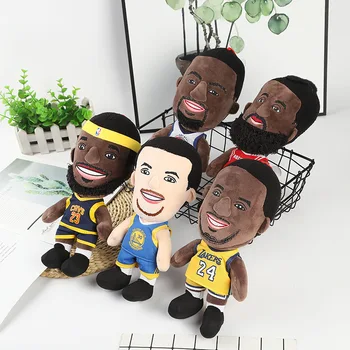 

5 style basketball players superstar plush toys soft plush stuffed toys children's gifts 25 cm WJ155