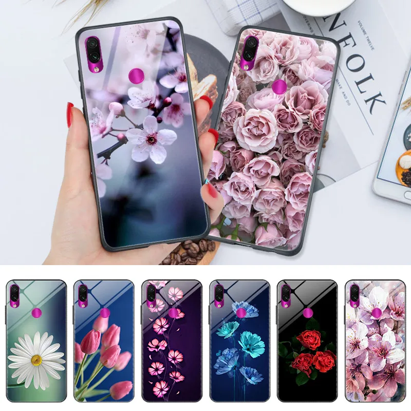 Модный Блестящий чехол для телефона Redmi Note 8 7 6 5 5A 8T Примечание Pro черный цвет вид