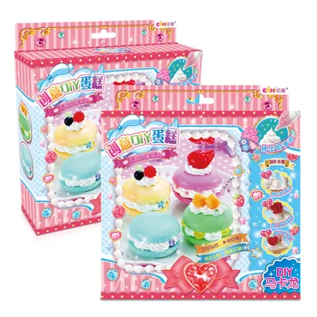 

EAKI Original Simulation Cream Cake DIY Hand Made Cake Toys Children's Educational Toys for Girls Arts and Crafts for Soft Toys