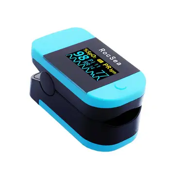 

Portable Fingertip Pulse Oximeter Finger Clip Type Pulse Measuring Tool Without Battery Finger Clip Pulse Oximeter (Blue)