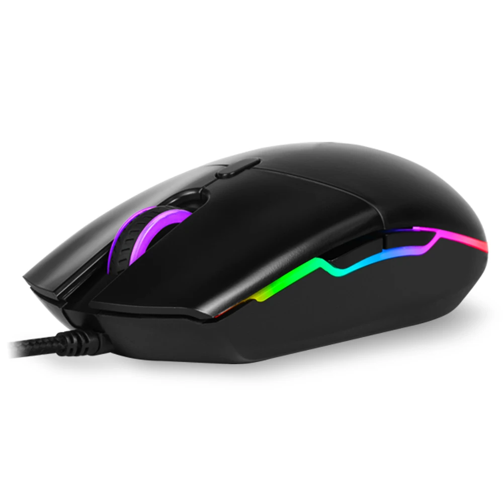 Delux M630 PMW3325 сенсорная Проводная оптическая игровая мышь 6 программируемых кнопок мыши с RGB светильник для геймеров E-sports для портативных ПК
