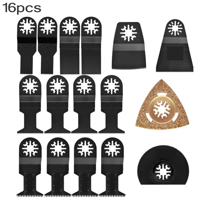 

16pcs/set Oscillating Saw Blades Accessories Multitool Saw Blades Power Wood Cutting Tool Bits