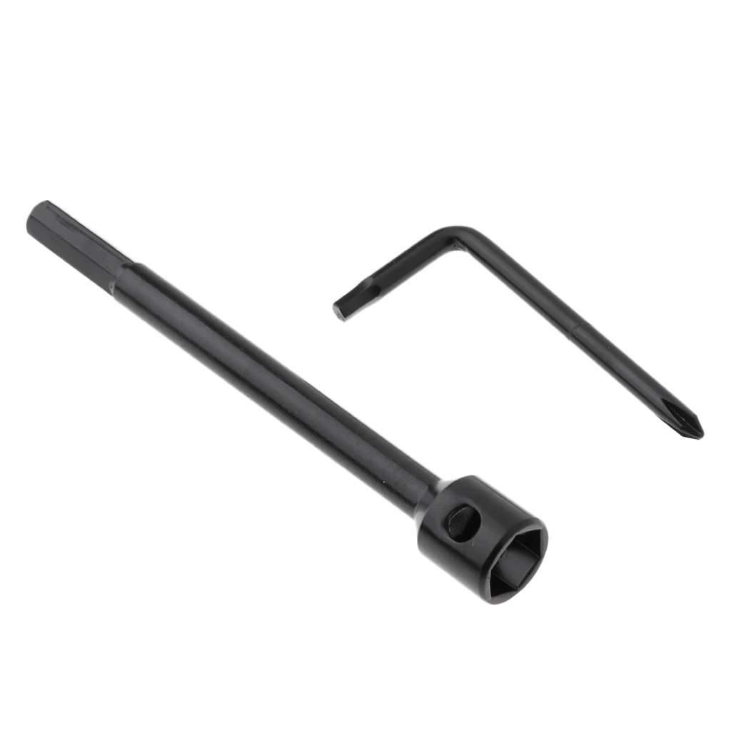 All-in-One Skate Tools, Multi-Function Portable Skateboard T Tool Accessory with L-Type Head Wrench Screwdriver