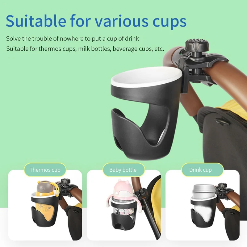 

1Pc Baby Toddler 360 Rotatable Bottle Cup Holder Rack Stroller Accessories for Pram Stroller Carrying Milk Bottle Cart Fitting
