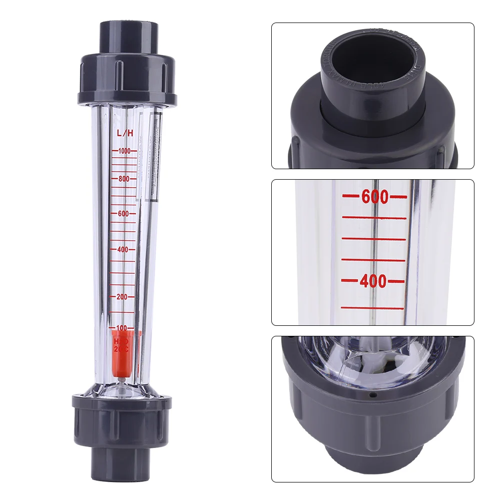 25-250L/H Flüssigkeit Durchflussmesser Wasser Tester Kunststoffrohr LZS-15 