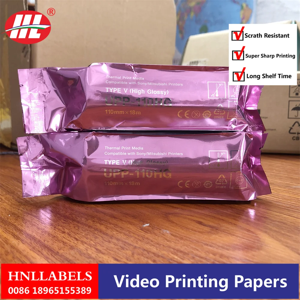 5 ROLL UPP-110HG for sony printer 110mm*18m high quality