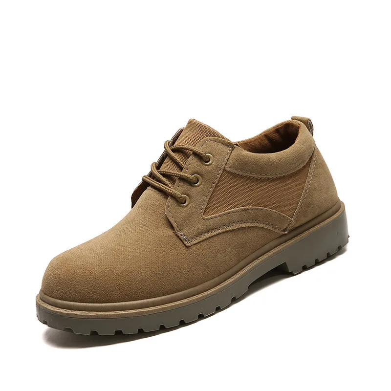 

Fashion Leisure Men Chelsea Boots Winter Solid Casual Vintage Motorcycle Boots Ankle Round Toe Lace-Up British Style Shoes