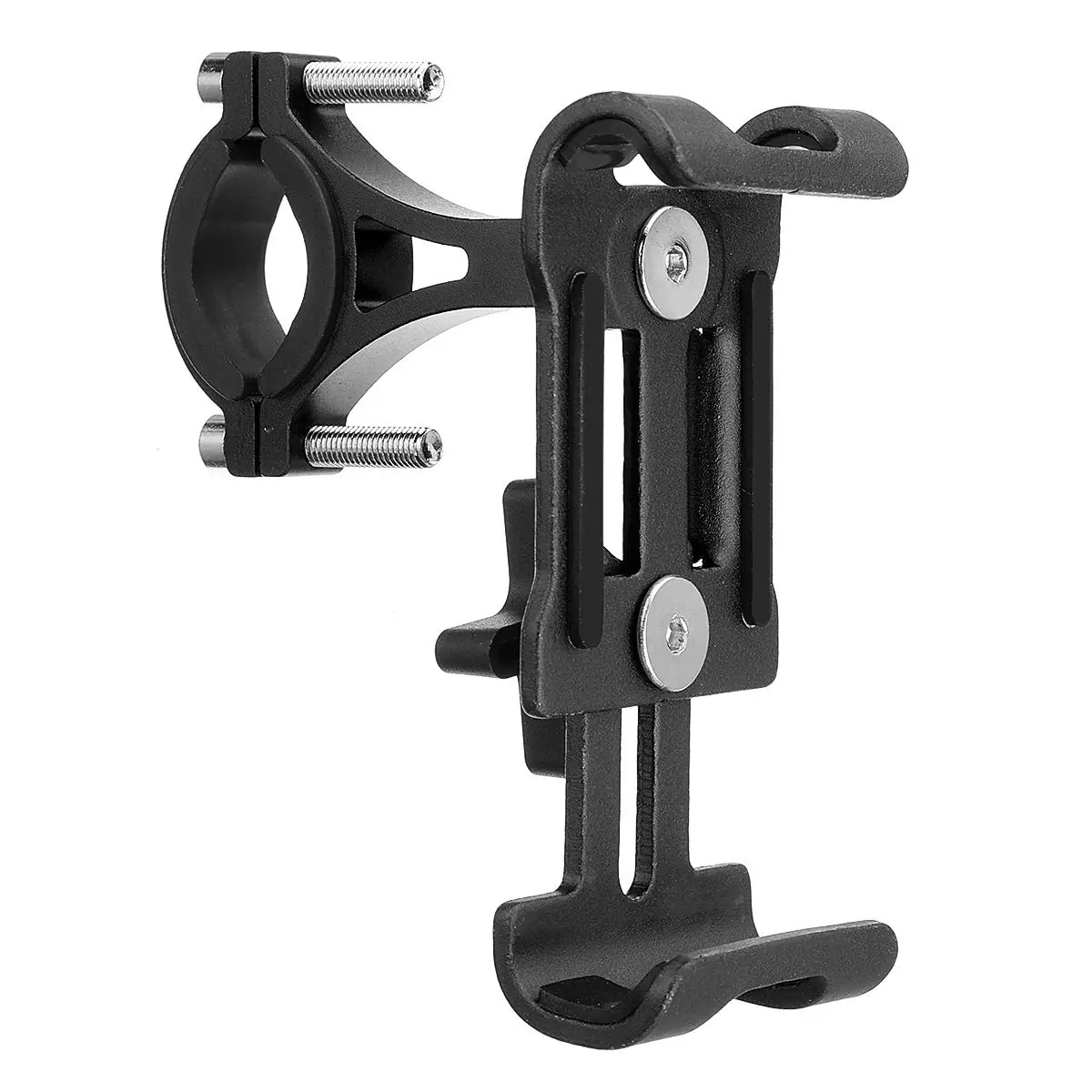 Rotatable Black Держатель для телефона для велосипеда, мотоцикла, Алюминиевый зажим для телефона Xiaomi, Электрический скутер, крепление на руль, кронштейн для коляски - Цвет: Rotatable Black