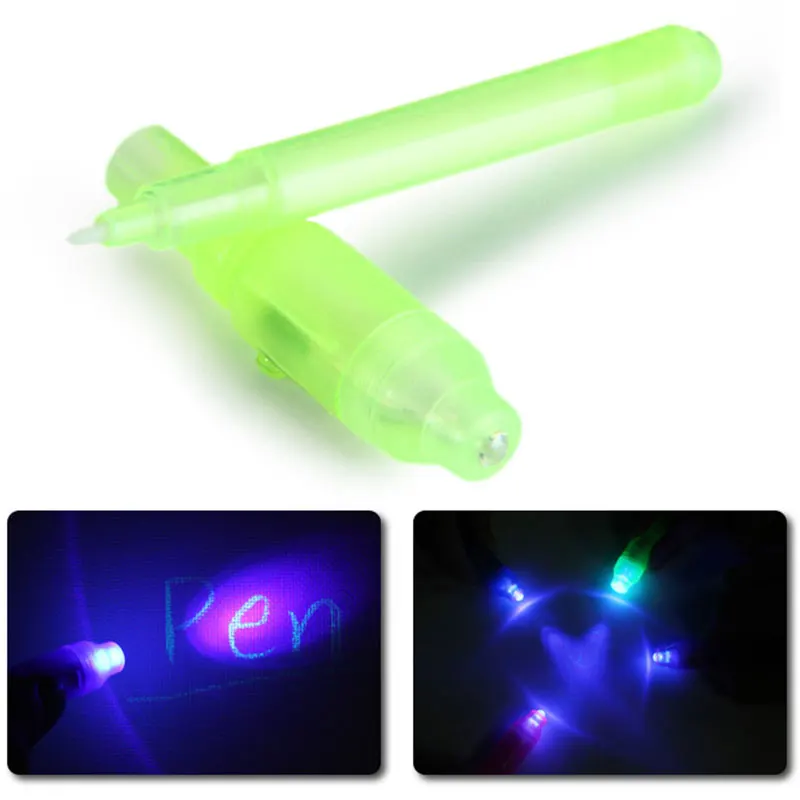 Шариковая ручка для чернил новинка креативный пластиковый УФ светильник офисный