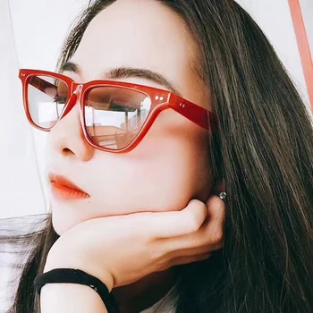 

New Vintage Cat Eye Sunglasses Women Retro Rivet Black Mirror Cateye Sun Glasses Female Male Outdoor Shades Eyewear UV400