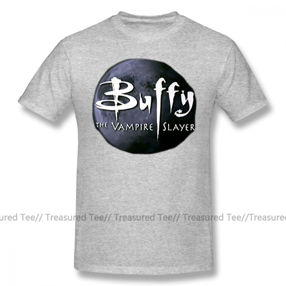 Buffy T Shirt Letter Print Buffy T-Shirt Men Summer Tee Shirt Plus size Cotton Awesome Short-Sleeve Printed Tshirt