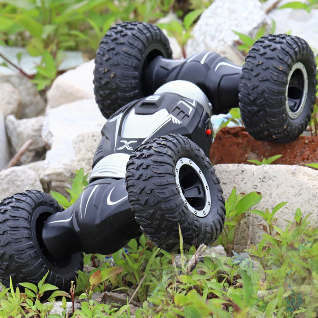 JJRC 1:16 2,4G 4WD двухсторонний RC деформационный трюк автомобиль внедорожный автомобиль высокоскоростной грузовик-красный