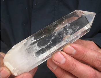 

---422+++ NATURAL transparent QUARTZ CRYSTAL POINT HEALING