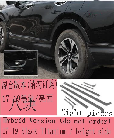 Накладка на дверь применяется только для 17-19 dongfeng Honda CRV модификация корпуса из нержавеющей стали край двери Блестящий декоративный - Color: 17-19 CRV