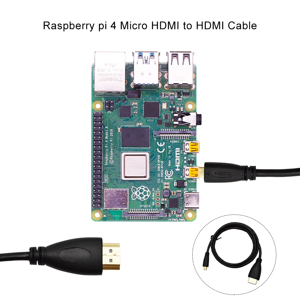 Кабель переходник Micro HDMI на для планшетов HDTV и Raspberry Pi 4 HD|Демонстрационные стенды|