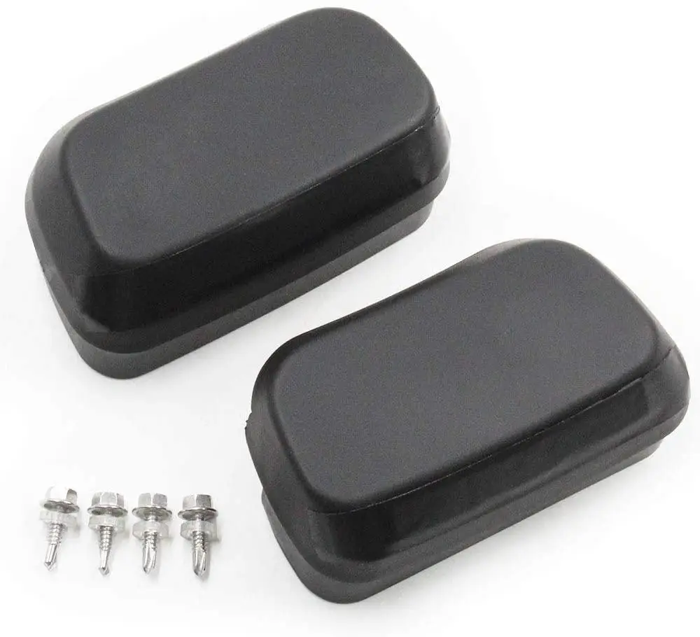 2pcs Crew Cab Tubular Side Step End Caps Pedal End Cap For Dodge Ram