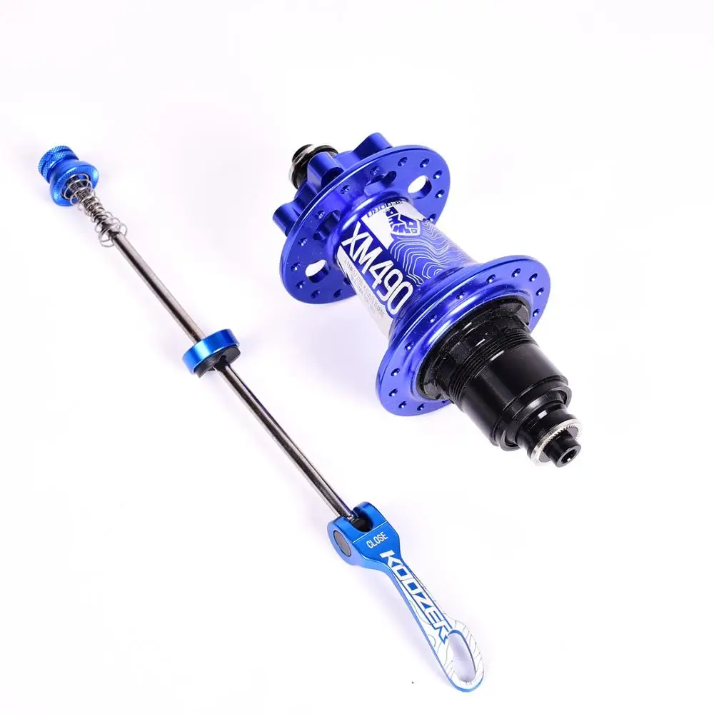 Koozer XM490 32H велосипедная Задняя Ступица для Sram XD Кассетный корпус ступицы 4 герметичный подшипник MTB горный велосипед Задняя Ступица 10*135 мм QR 12*142 мм - Цвет: XD Blue 10x135mm