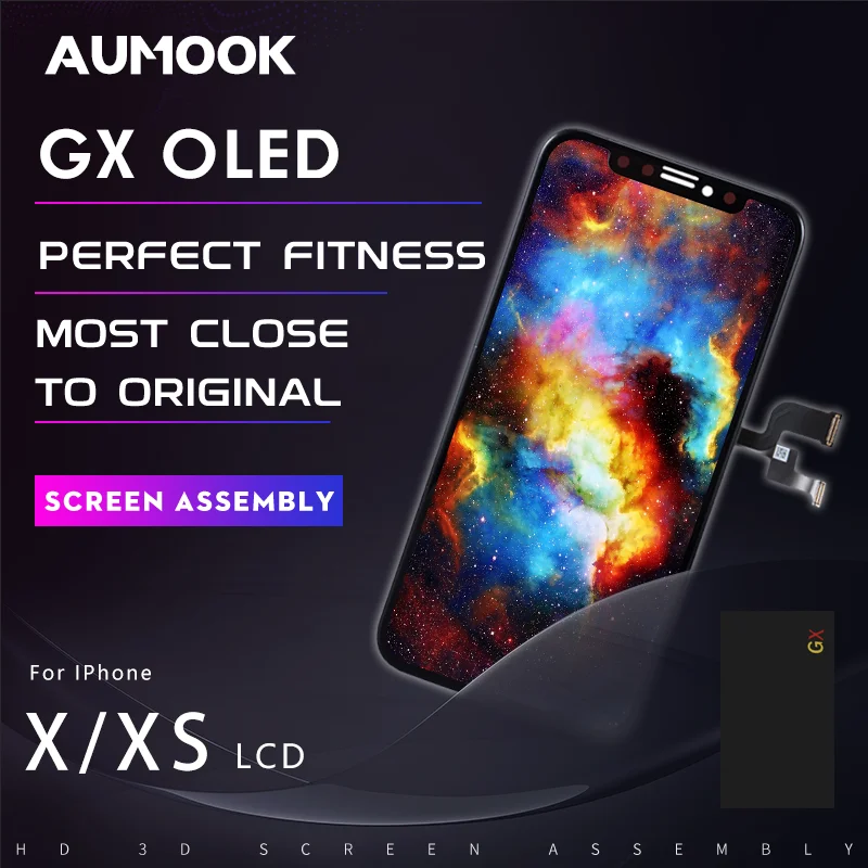 ЖК для IPhone X XS дисплей GX AMOLED OLED ЖК сенсорный экран с дигитайзером запасные части для сборки для IPhone X XS