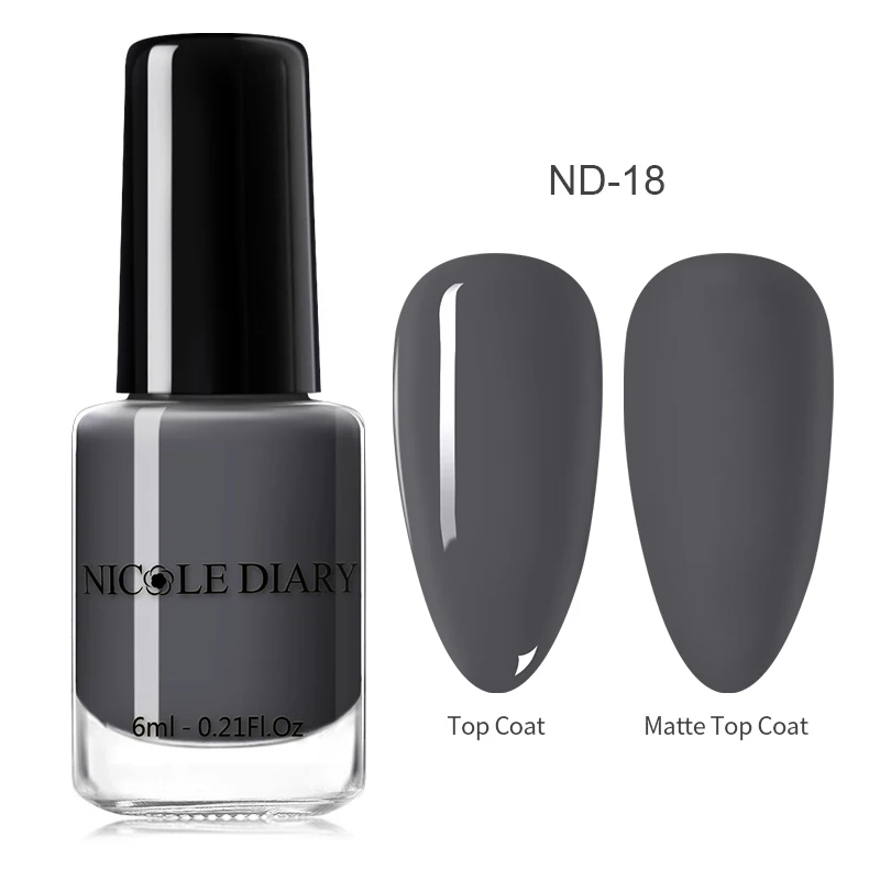 NICOLE DIARY матовый Effetc лак для ногтей чистый цвет ногтей розовый дизайн ногтей жирный лак маникюр лак для ногтей лак - Цвет: Color 18