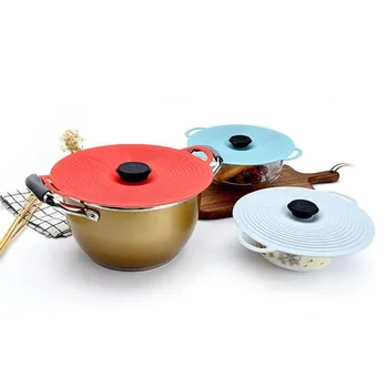 

3 Size Reusable Self Sealing Silicone Lid Kitchen Universal Bowl Pot Stretch Lids Tableware Cooking Food Fresh Leak-proof Cover