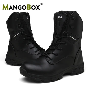 

Waterproof Hiking Boots Men Outdoor High Top Sneakers Winter Camouflage Army Combat Shoes Anti Slip Mountain Hunting Boots Men