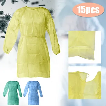 

Disposable Protection Gown Dust Spray Suit Siamese Non-woven Dust-proof Anti Splash Clothing Safely Clothes In Stock#E30