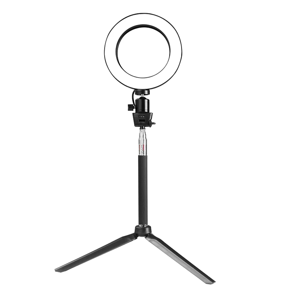 7 дюймов Dimmable светодиодный кольцевой свет комплект с штативом селфи палка, 3200 K/5500 K круг освещение для селфи макияж Vlog Live потоковое