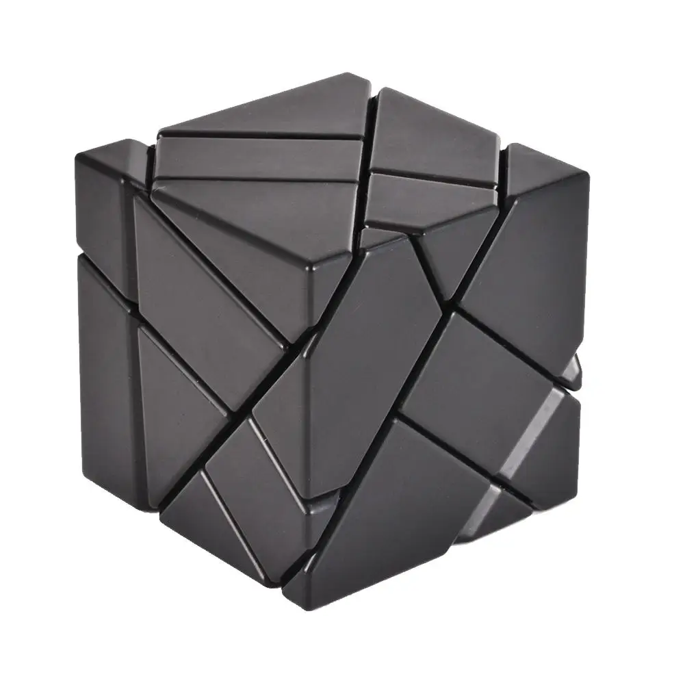 Kuulee кубик с черными демонами, Магический кубик странной формы, скорость для магического кубика, головоломка, Магическая наклейка, Детская обучающая игрушка