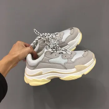 

Nice Spring Autumn Fashion Men Vintage Shoes Suede Leather Platform Shoes Men Sneakers White Trainers Femme Tenis Masculino