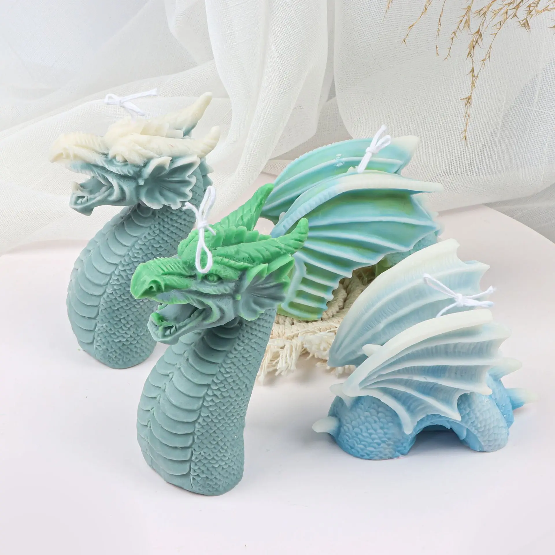 2023 Hot Sale Large Dragon Shape Silicone Mold Candle Mould Resin Concrete  Plaster Fantasy Style Dragon Tools - AliExpress