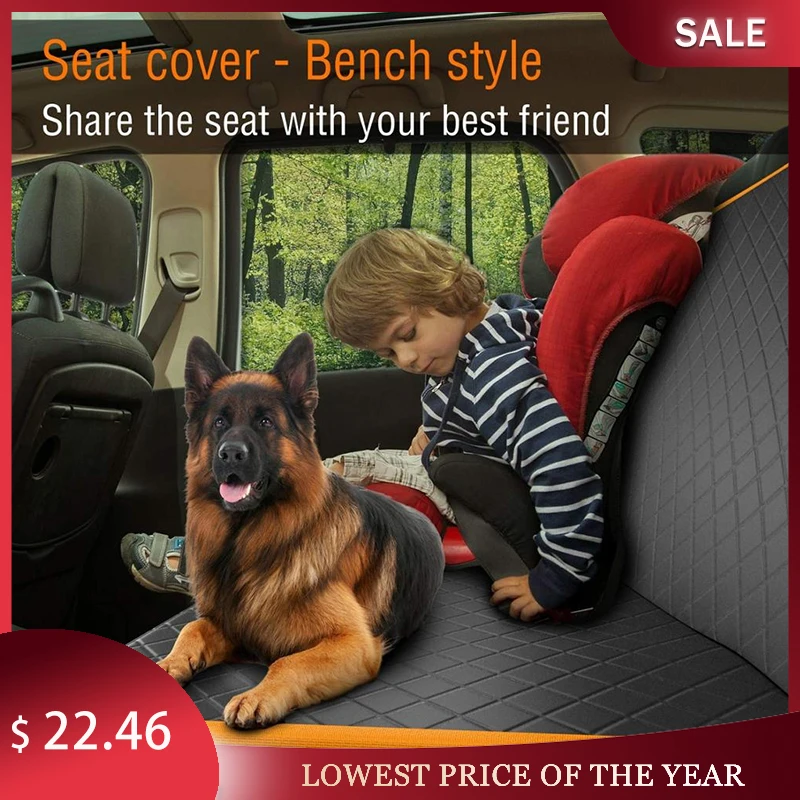 Car Seat Cover Dog Car Mat Waterproof Pet Dog Carrier Cars Rear Back Seat Mat Hammock Cushion Protector Mat Non-slip Folding