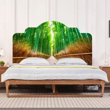 

Creative Bamboo Forest Headboard Wall Stickers Bedside Backdrop Decorative Wall Decals for Kids Rooms Bedroom Home Decor HBS012