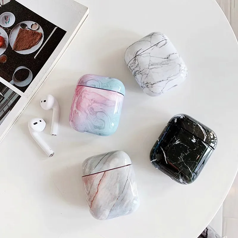 Чехол для Apple Airpods чехол Мрамор Милая Обложка для Apple Airpods 2 в 1 чехол аксессуары Наушники Air стручки Чехол Коробка Coque