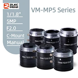 1-дюймовый 5,0 мегапиксельная камера 8 мм 12 мм 16 мм 20 мм 25 мм 35 мм с-образное крепление для объектива F1.4 ручной промышленный объектив для машинного зрения и промышленное тестирования