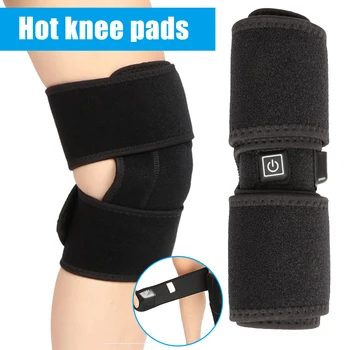 

Electric Knee Heating Pad Wrap Arthritis Pain Relief Massager USB Charging Heating Knee Brace hh88
