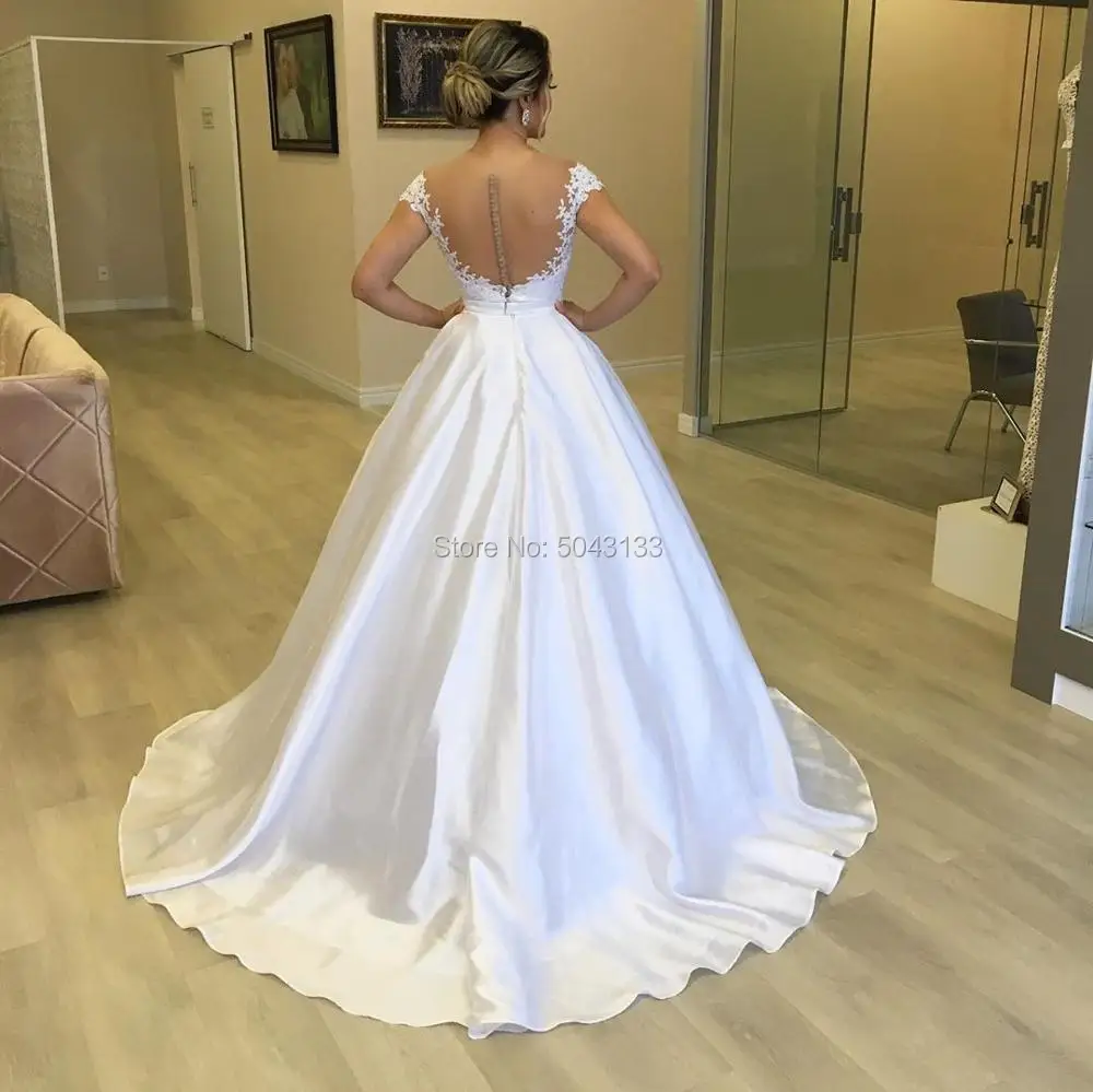 Сексуальное платье-футляр из двух частей, свадебные платья 2019, без рукавов, кружевные свадебные платья с открытой спиной, Vestido De Noiva