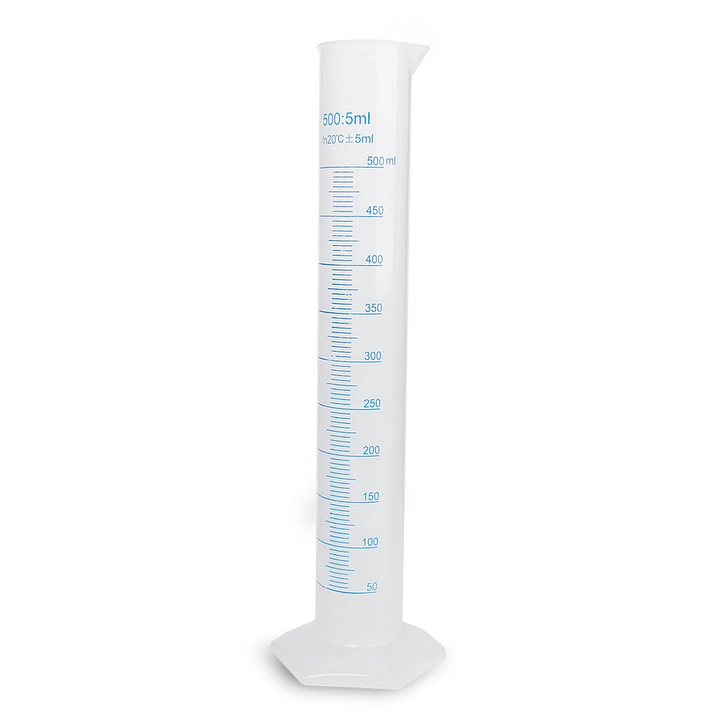 Lab Clear  Graduated Cylinder Measuring Cup Beaker Flask 500ml
