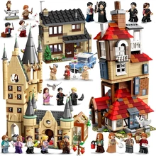 2021 novo castelo mágico no céu great hall quidditch jogo expresso buckbeak resgate hedwig blocos de construção brinquedos auto-bloqueio tijolos