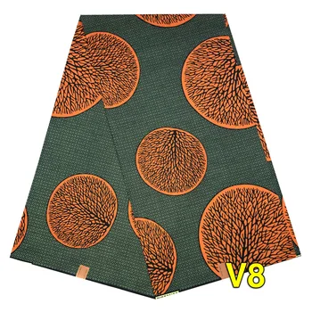 

RONVITAL TEXTILE WAX PRINT FABRIC 100% COTTON DIY MATERIAL ANKARA FABRIC 6 YARDS/PCS FREE SHIPPING LADY CLOTH