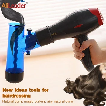 

Alileader Hot Sell Hair Diffuser Pink Blue Tornado Hair Curler Magic DIY Hair Curler Professional Styling Hair Dryer Diffuser