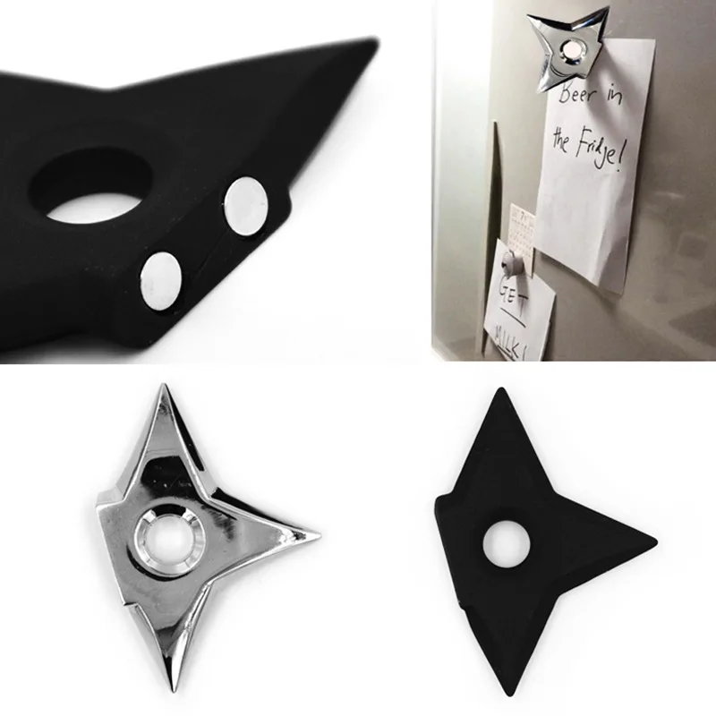 

Naruto Ninja Dart 2Pcs/Set In Box Fridge Sticker Magnet Creative Dart Home Kitchen Decoration Cosplay Accessories Props Gift
