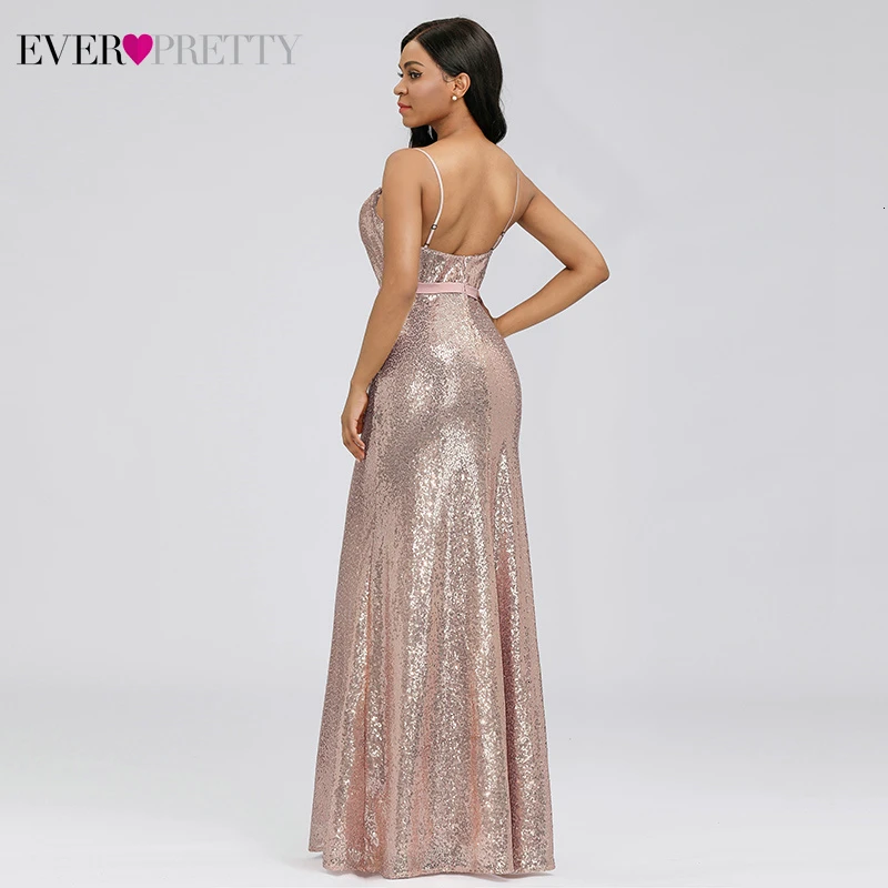 Сексуальное розовое Золотое платье для выпускного вечера, красивые вечерние платья на бретельках, с квадратным воротником, с блестками, с открытой спиной, с юбкой-годе, Vestido Largo Gala