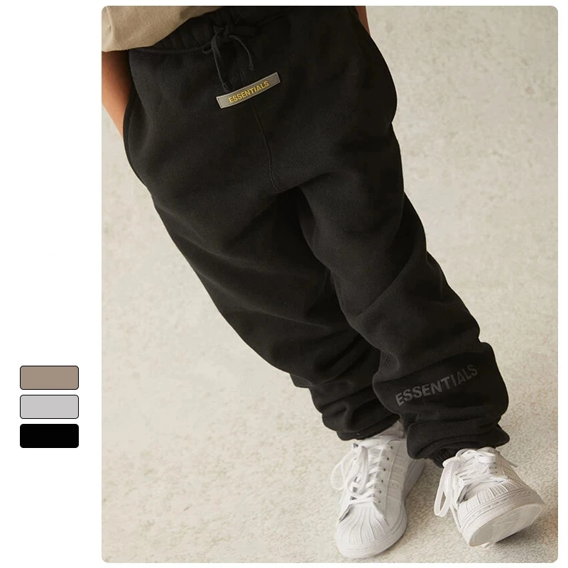 3 12 Years Boy SweatPants Reflective Letter Print Fleece Cotton Sport Pants Essentials 2021 Autumn Spring Hip Hop Casual Trouser|Pants| - AliExpress